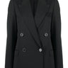 JANNY L. WO DOUBLE BREASTED BLAZER 900BLK