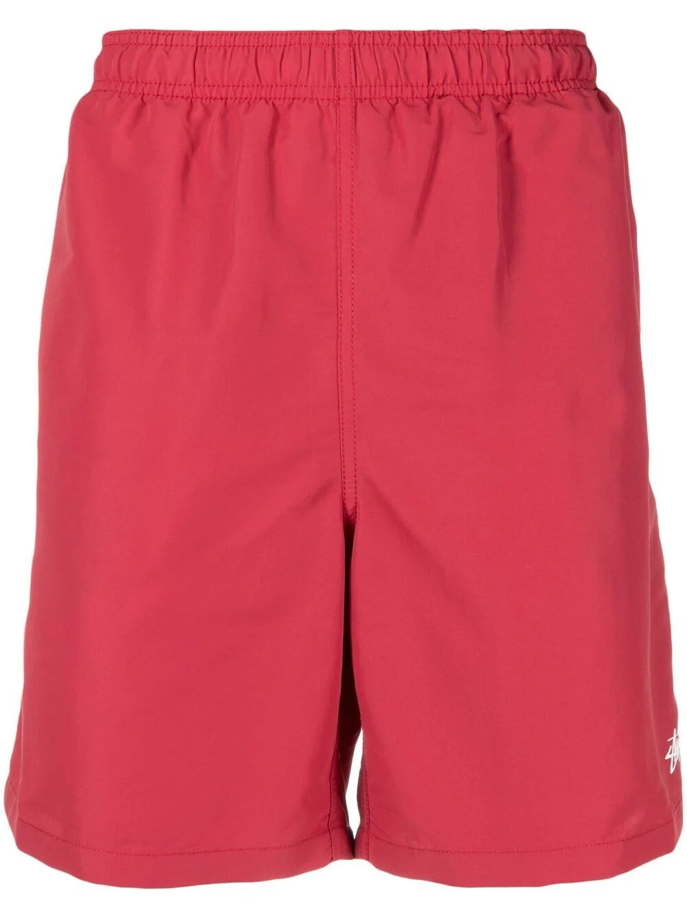 LOGO-PRINT SWIM SHORTS RED