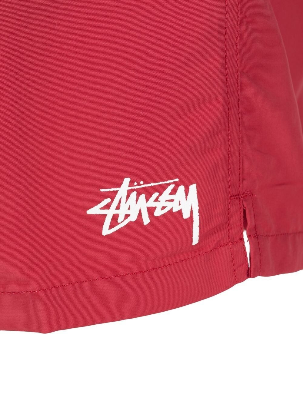 LOGO-PRINT SWIM SHORTS RED