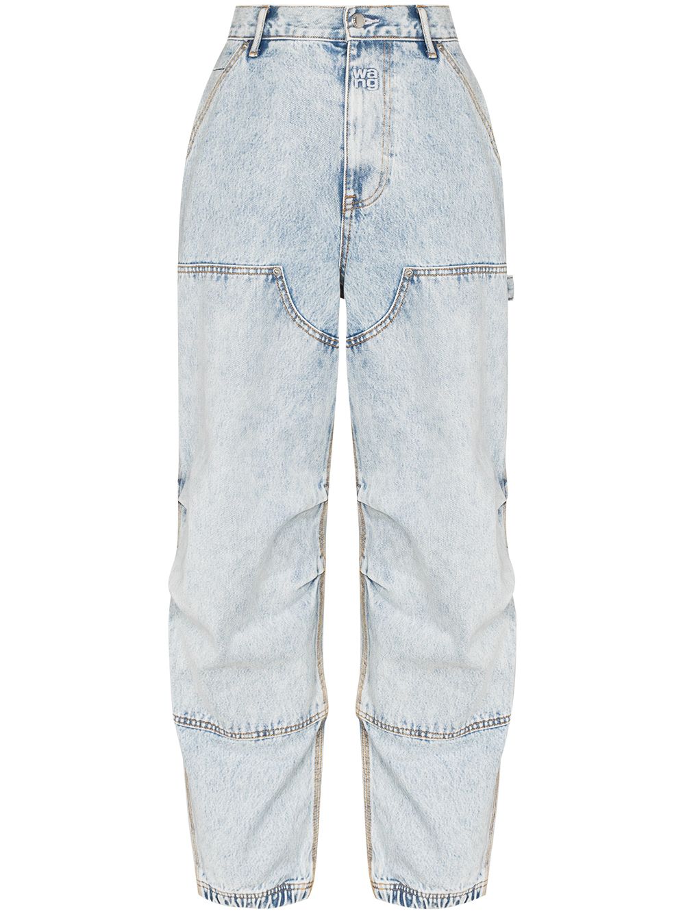 WIDE-LEG PANELLED JEANS