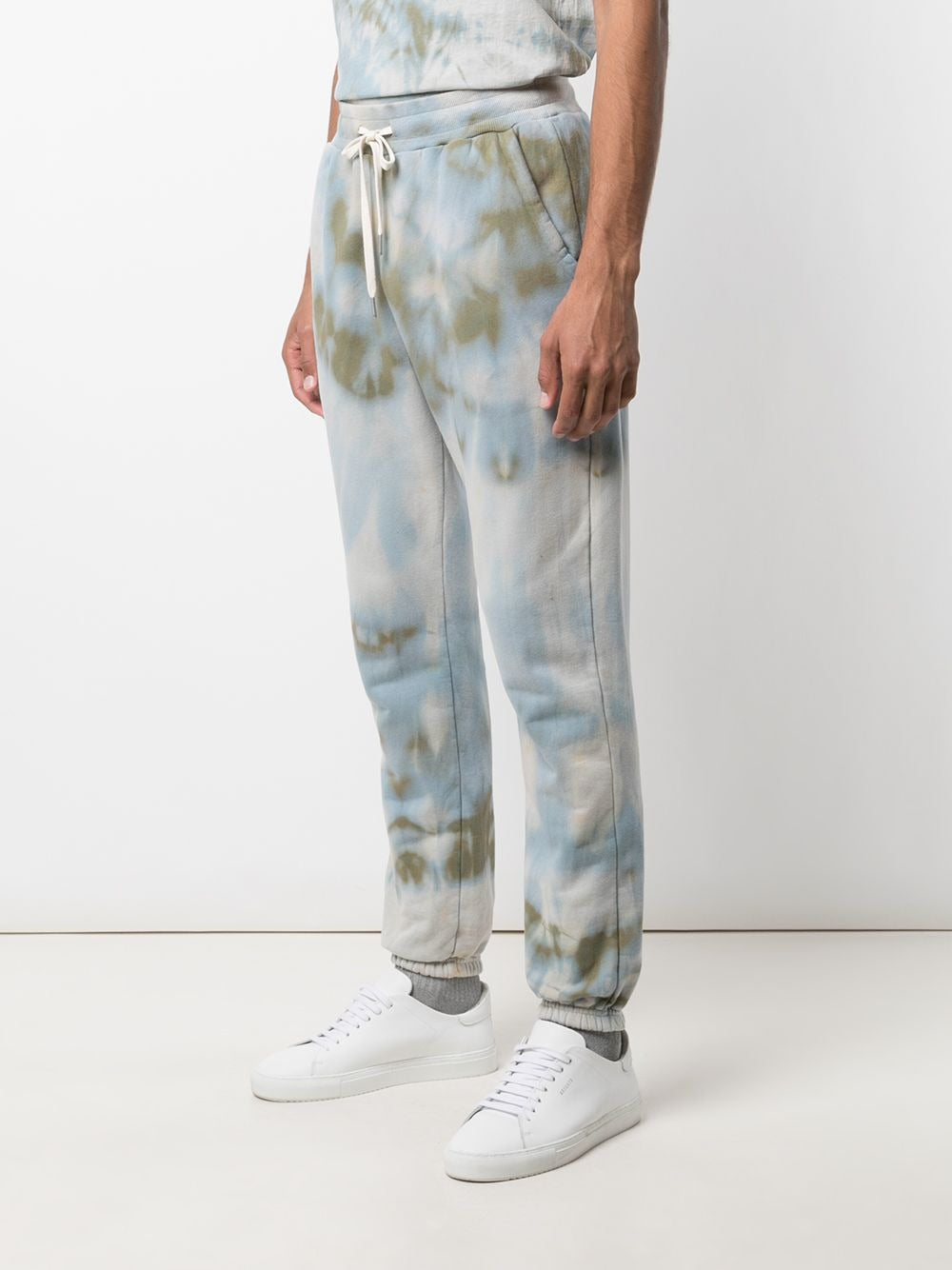 LA TIE-DYE PRINT TRACK TROUSERS