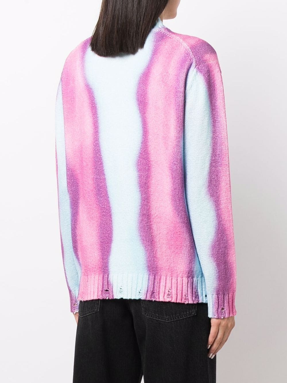 STRIPED COTTON ACNE JUMPER