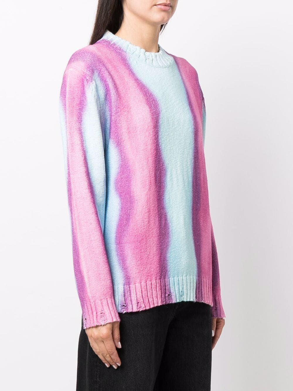 STRIPED COTTON ACNE JUMPER