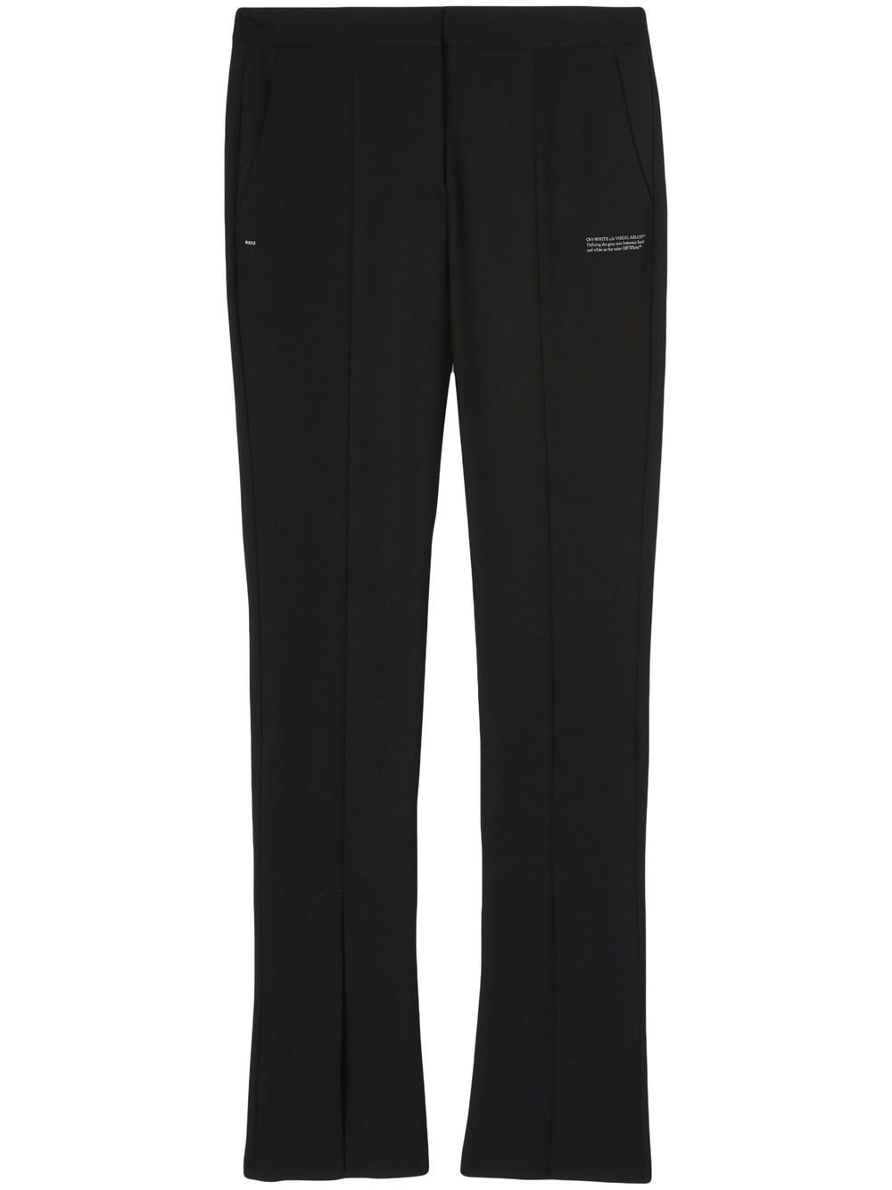 HIGH-WAISTED TAILORED TROUSERS BLK WHT.