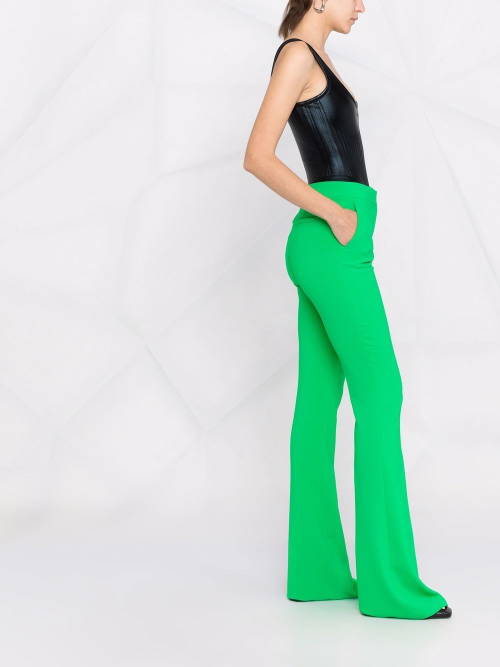 RACHEL'S TAILORED FLARED TROUSERS 028 EME