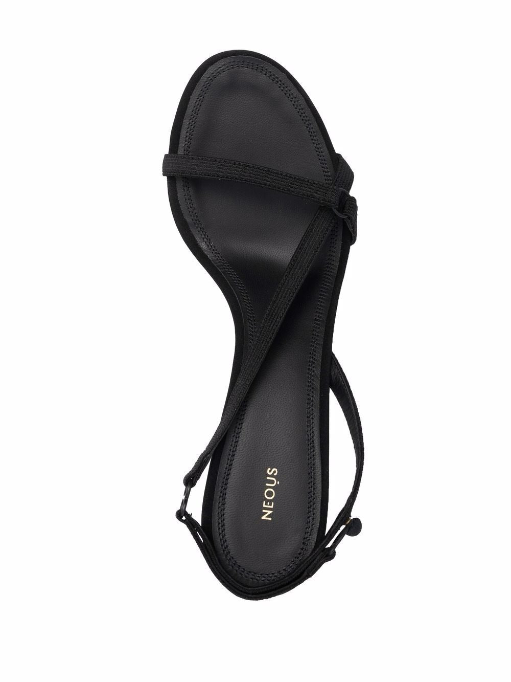 STRAP DESIGN 80MM SANDALS BLK