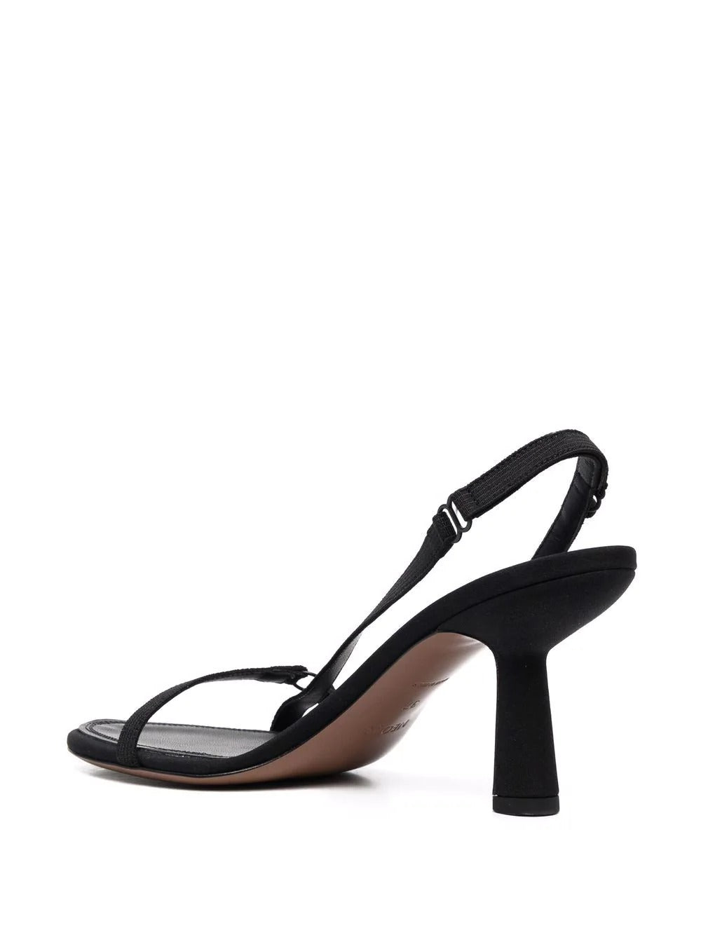 STRAP DESIGN 80MM SANDALS BLK