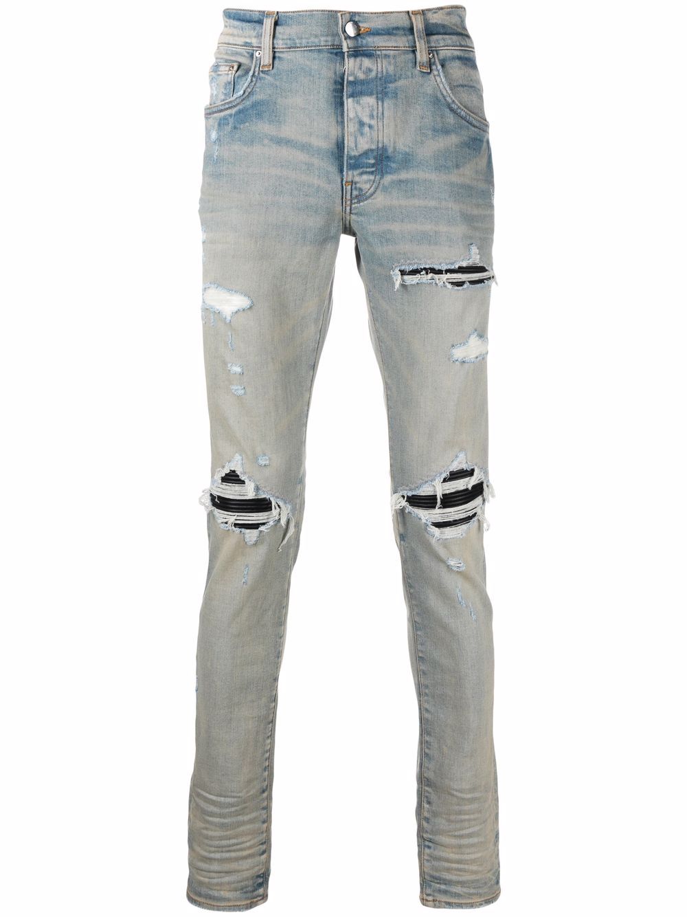 MX1 DISTRESSED STRAIGHT-FIT JEANS