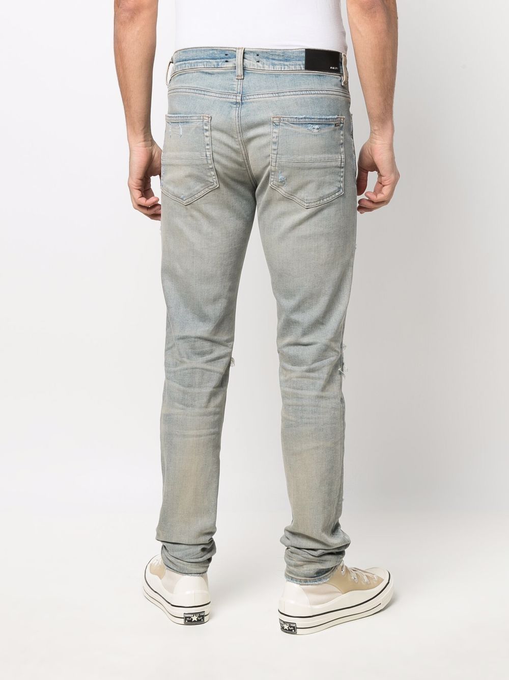 MX1 DISTRESSED STRAIGHT-FIT JEANS