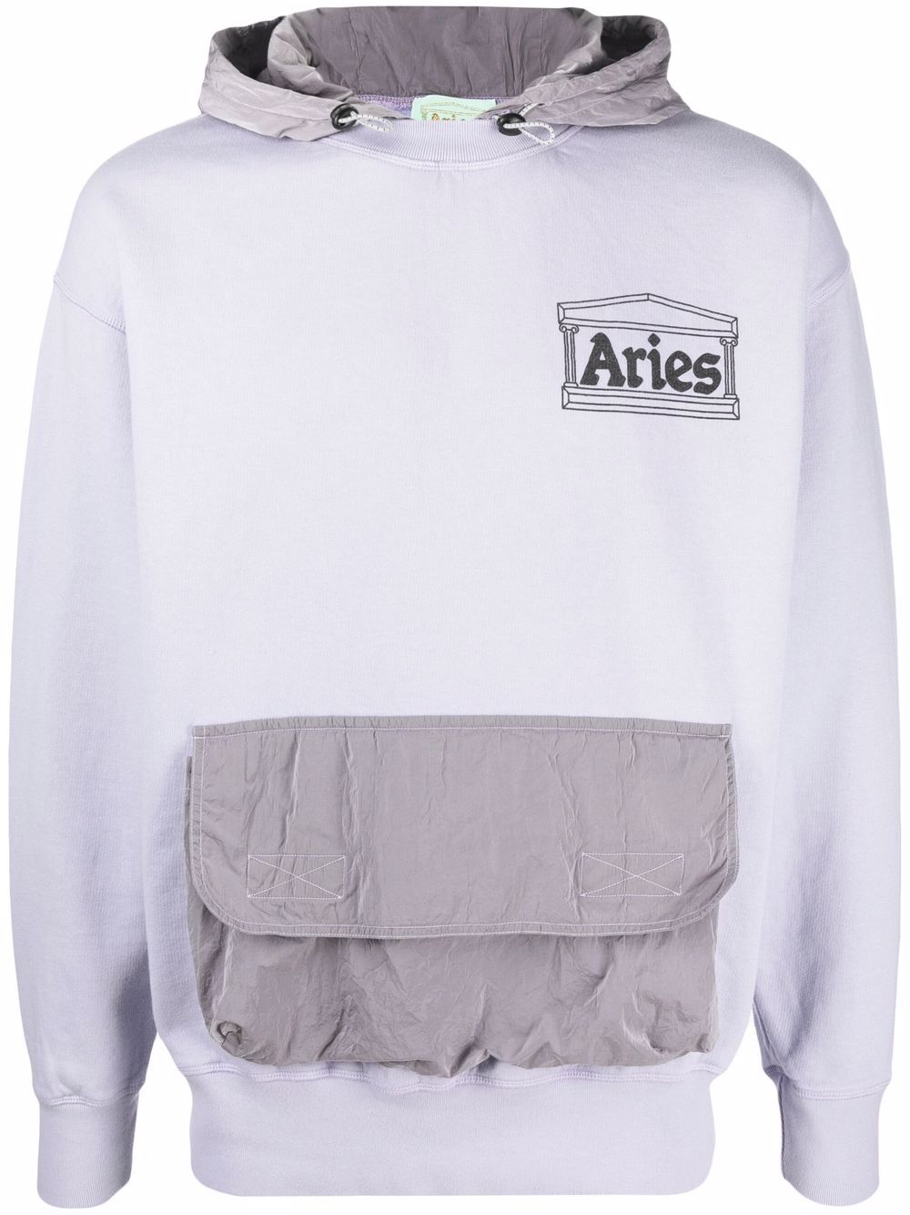 LOGO-FRONT PATCH POCKET HOODIE LIL