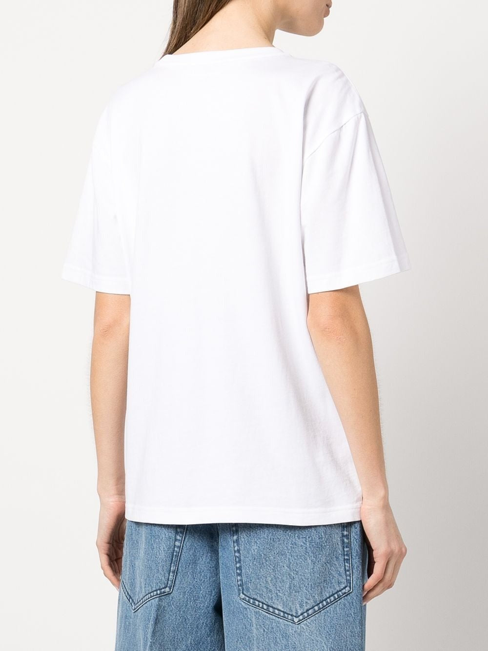 ESSENTIAL JSY S/S TEE W/ PUFF LOGO& BOUND NECK