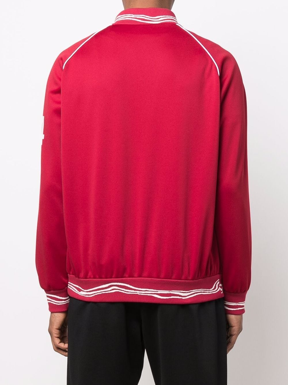 ZIPPED TRACK JACKET RED