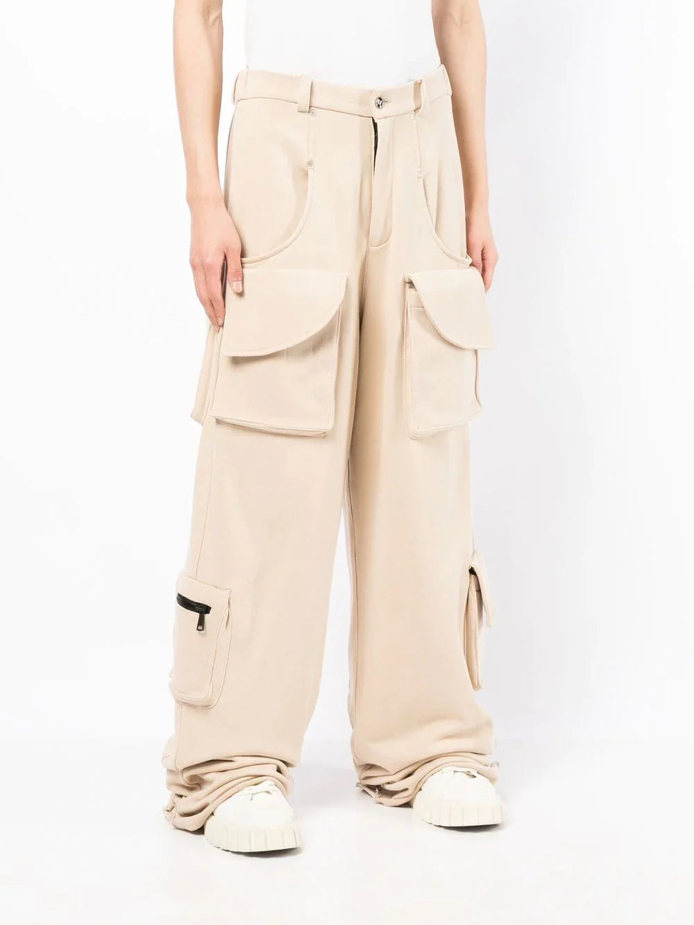 NATASHA CUT-OUT CARGO PANTS BEI