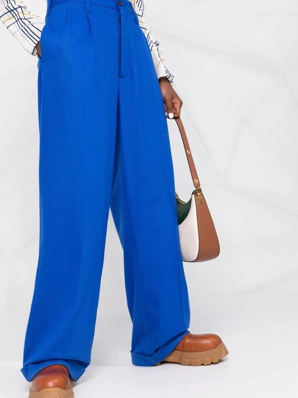 HIGH-WAISTED TAILORED TROUSERS