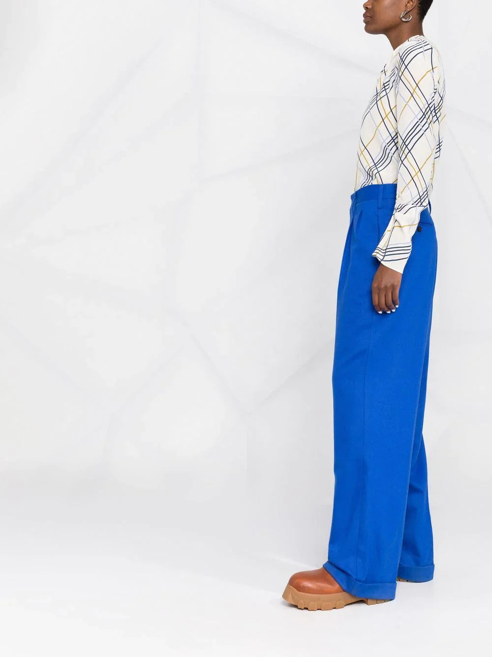 HIGH-WAISTED TAILORED TROUSERS