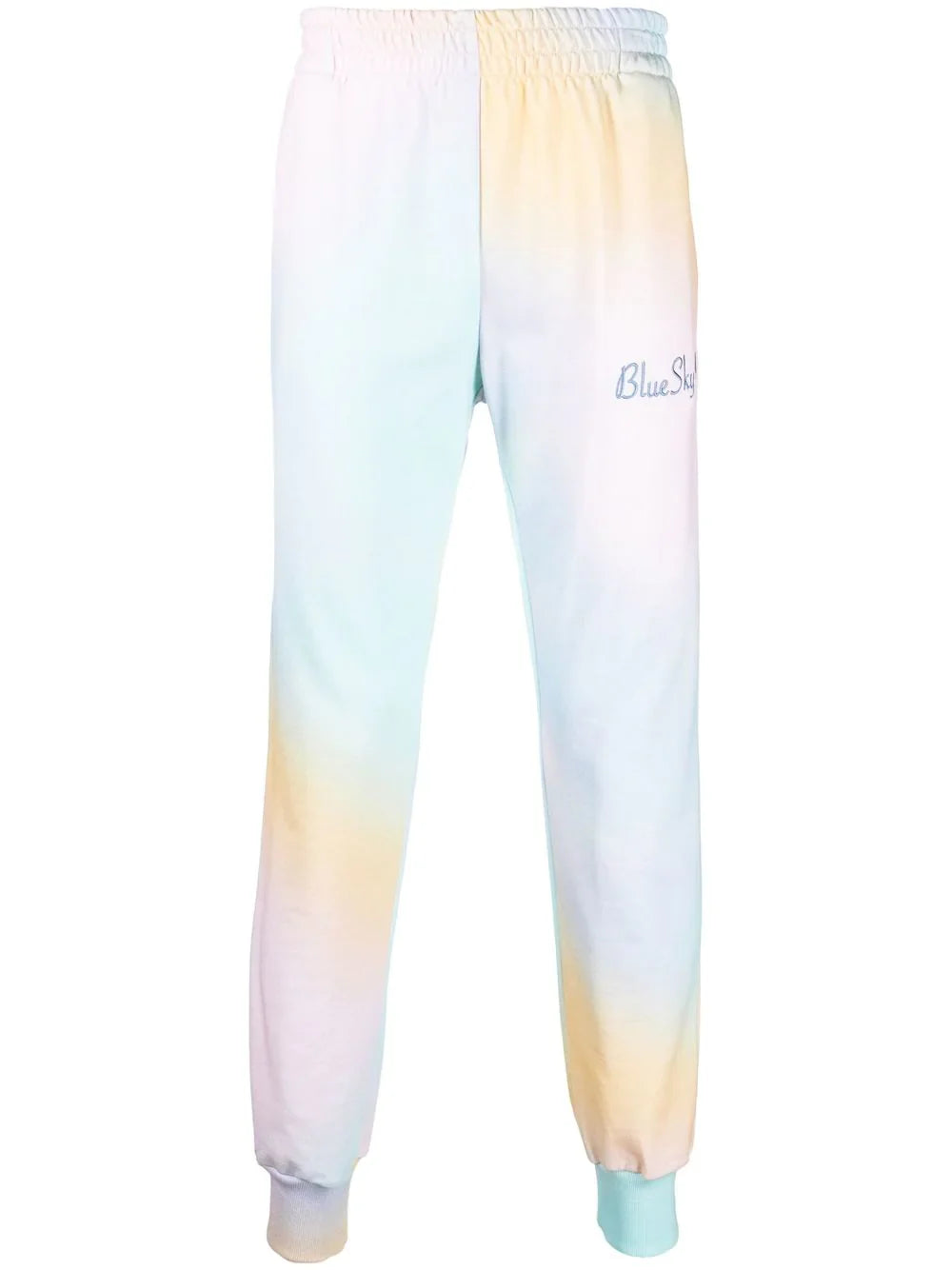 TIE-DYE LOGO-EMBROIDERED PANTS TIE DYE.