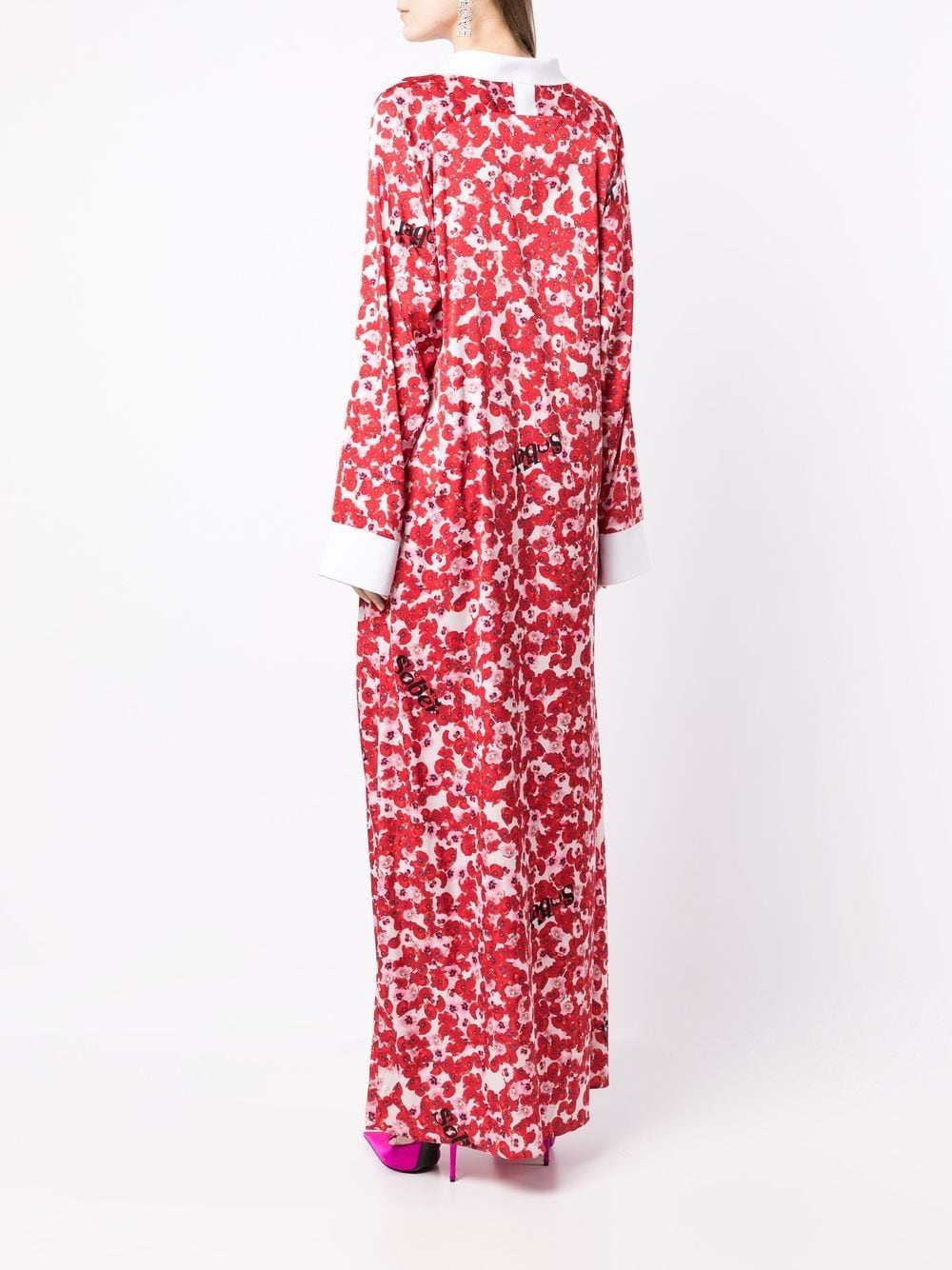 PRINTED FLORAL DRESS LS MAXI
DRESS