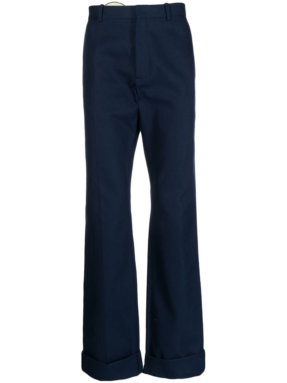 TAILORED STRAIGHT LEG TROUSERS 43 NAV