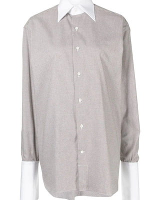 SIGNATURE BUTTON UP IN BEIGE CHECK SHIRT BEI