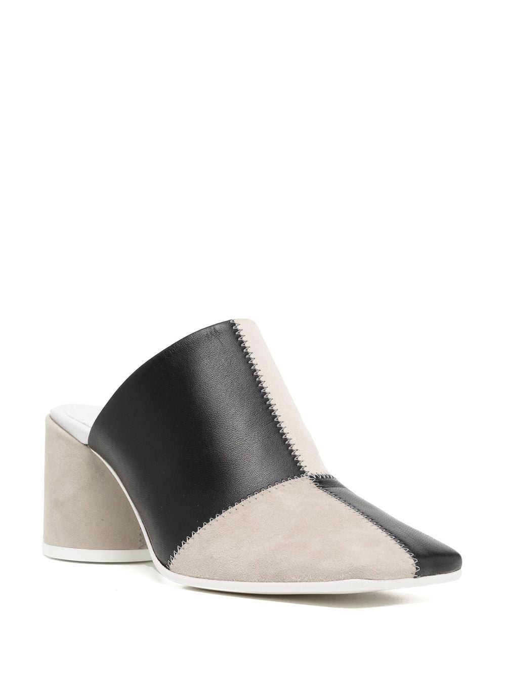 MM6 COLOUR BLOCK MULES SANDALS