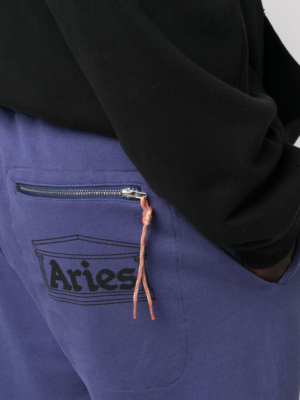 ARIES REAR-LOGO SWEATPANTS NAV