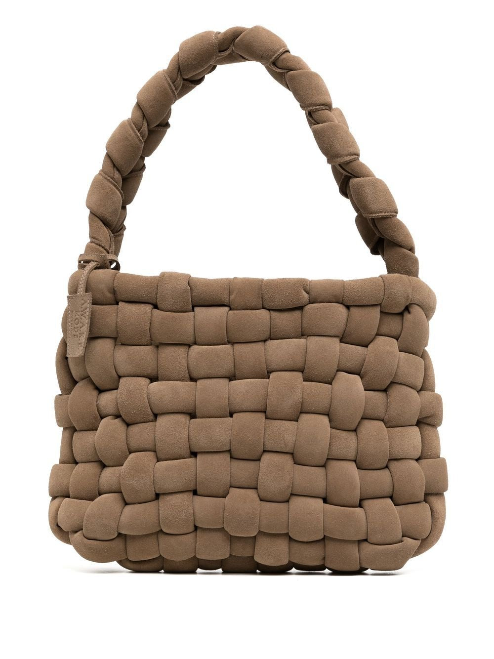 CLEMENCE WOVEN LARGE TOTE BRW