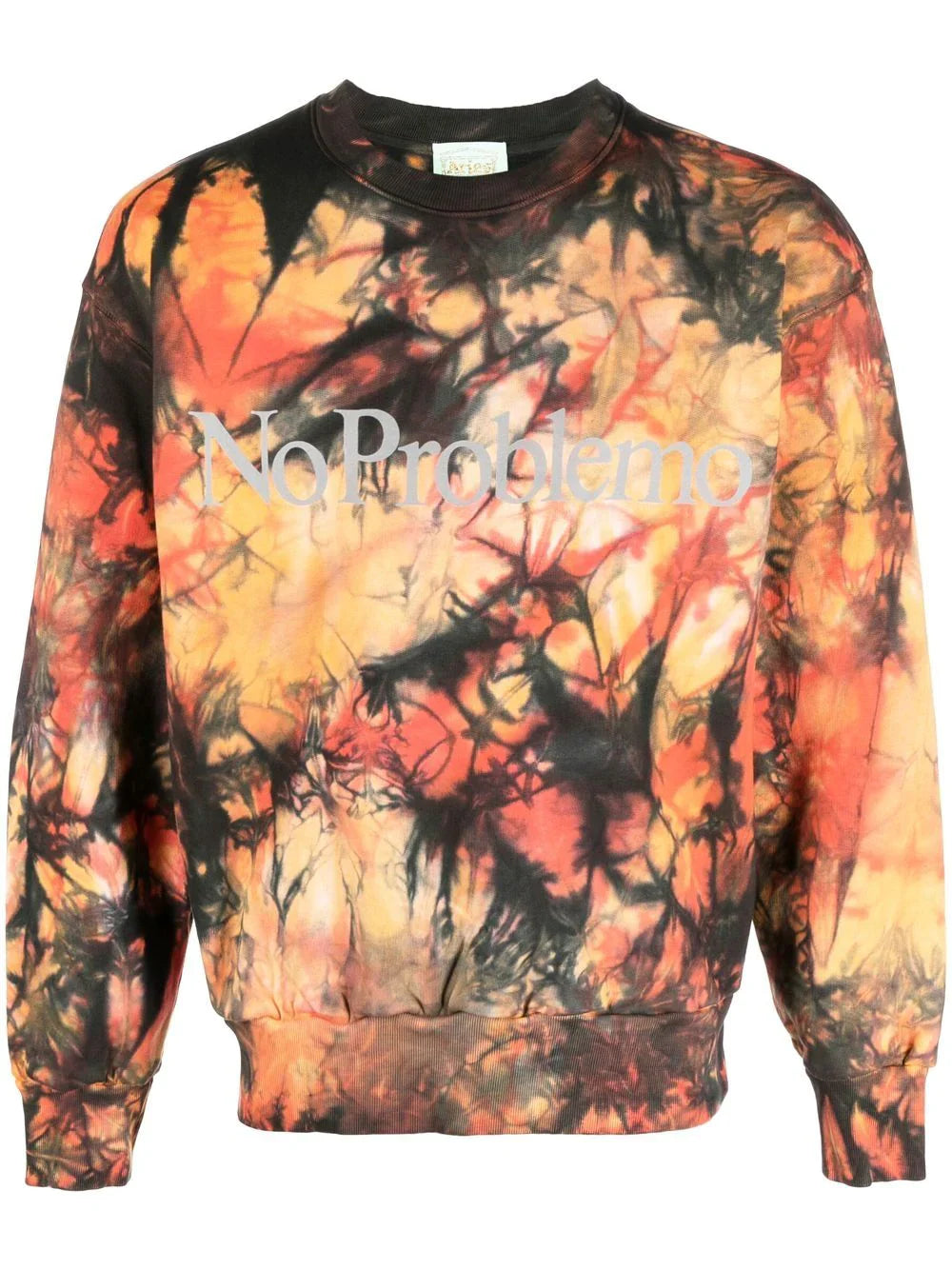 STORM DYE NO PROBLEMO SLOGAN-PRINT SWEATSHIRT