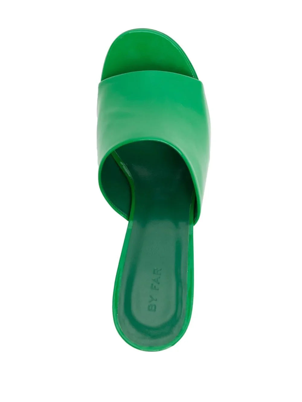 CALA GREEN PATENT LEATHER MULES GRN