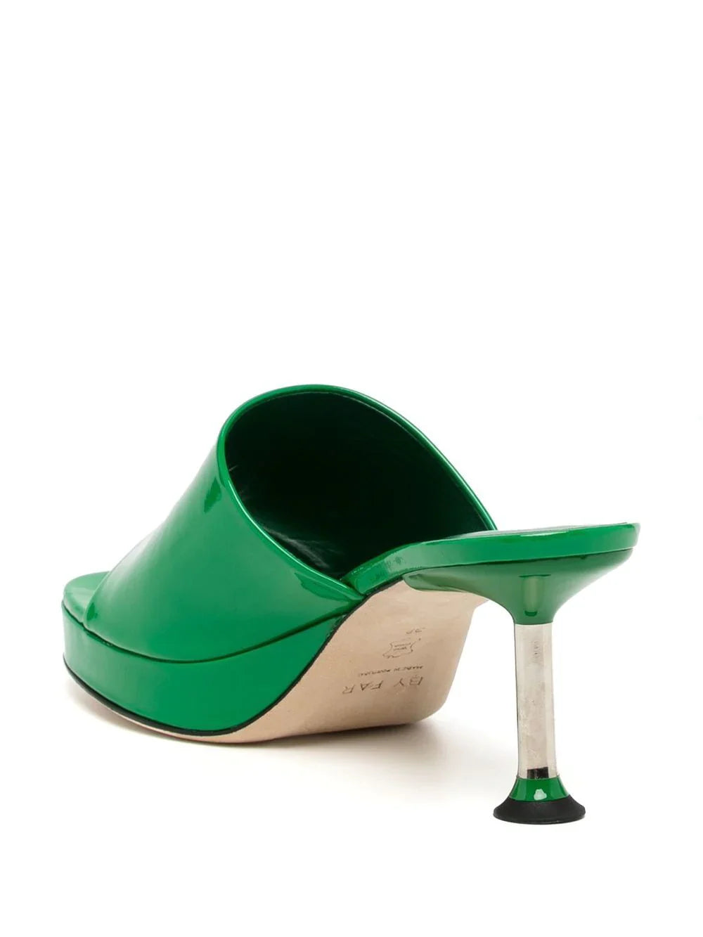 CALA GREEN PATENT LEATHER MULES GRN