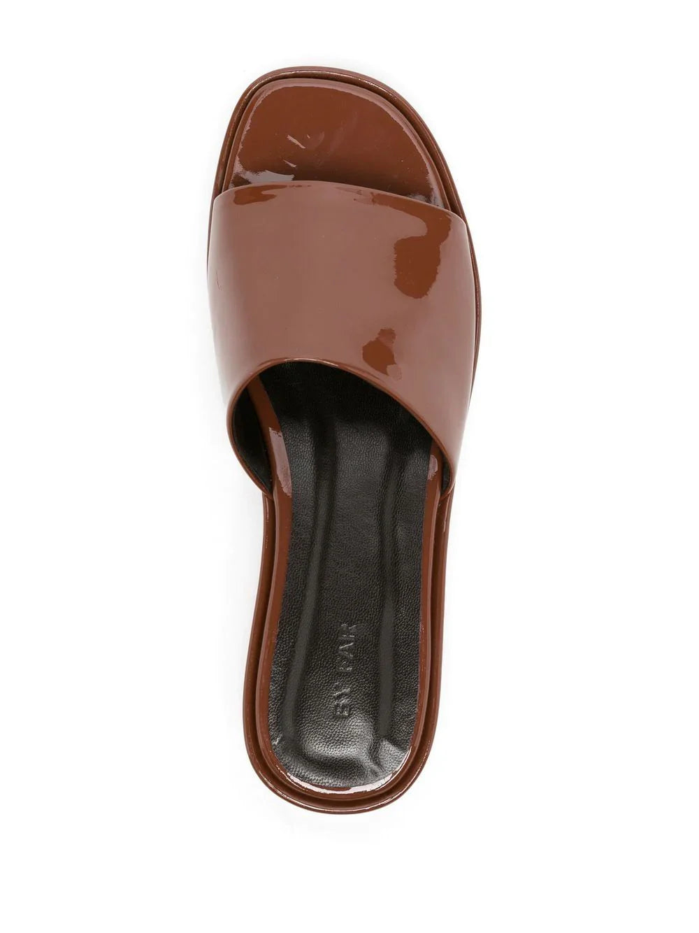 SHANA CHOCOLATE PATENT LEATHER SANDALS CHO