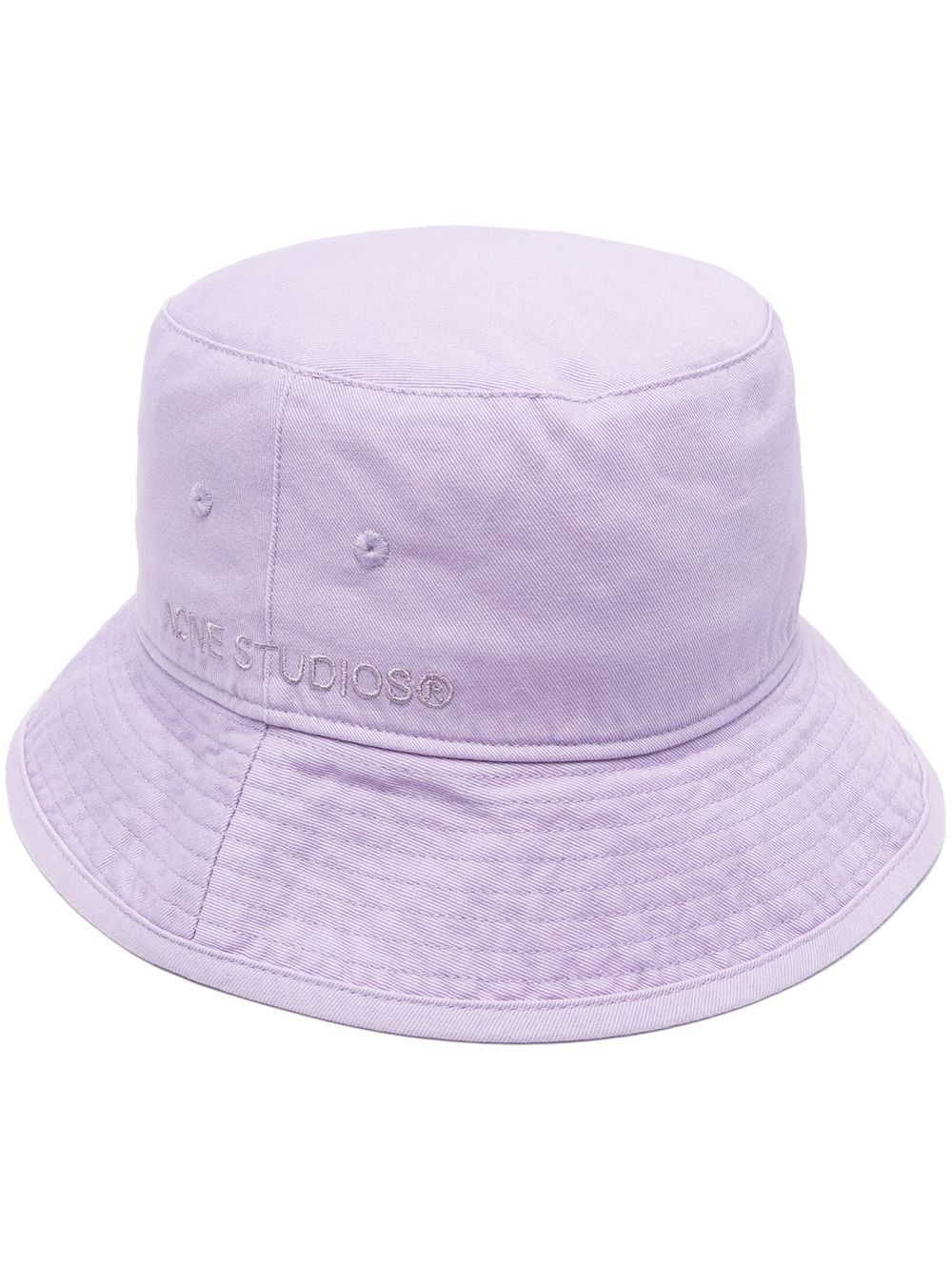 ACNE LOGO-EMBROIDERED BUCKET HAT