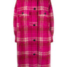 PLAID SINGLE-BREASTED COAT