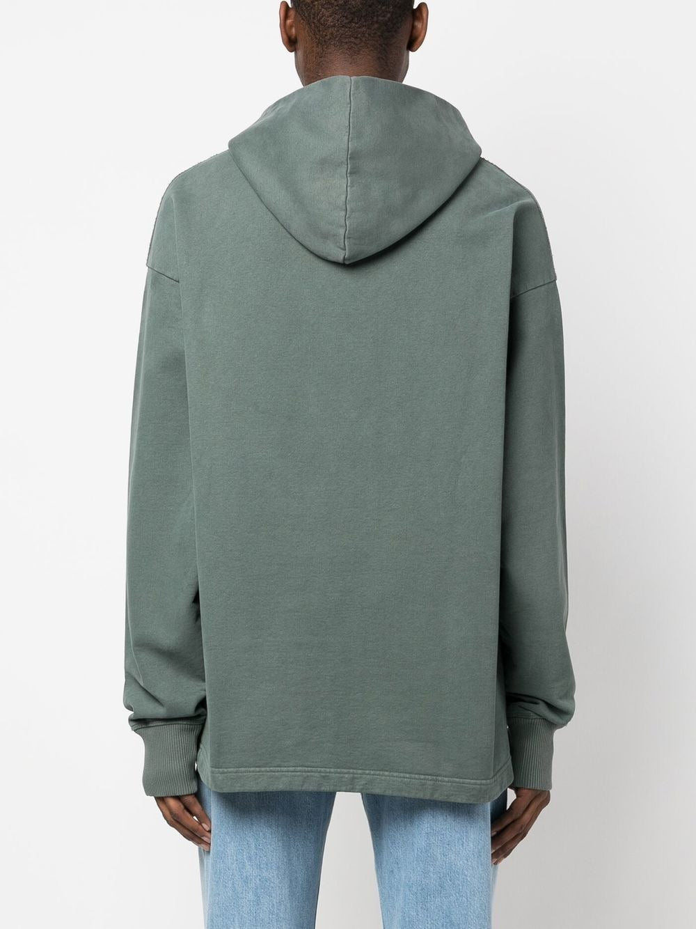 ACNE STUDIOS LOGO-PRINT OVERSIZED COTTON HOODIE