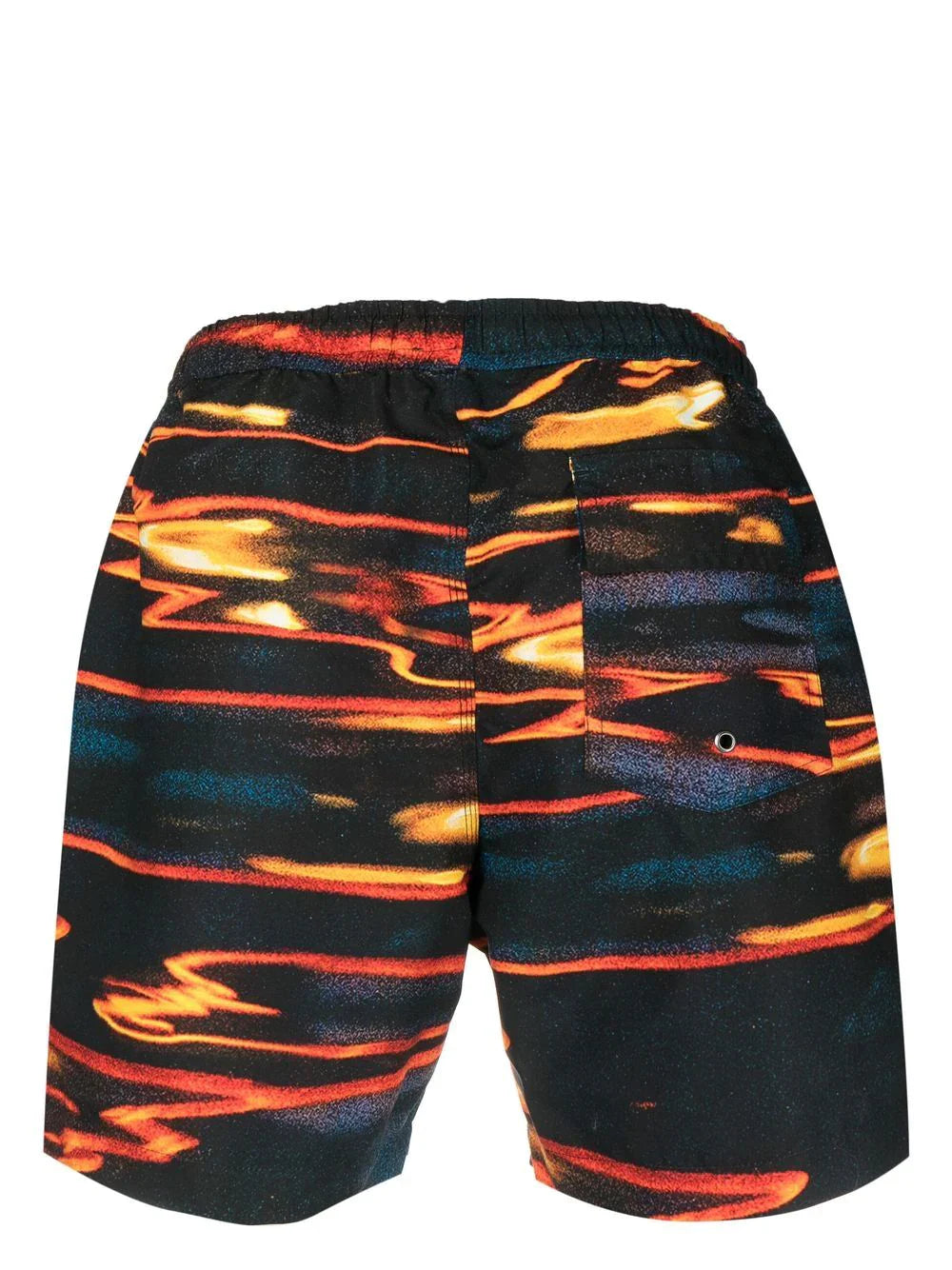 BLUE SKY INN SUNSET SEA ABSTRACT-PRINT SWIM-SHORTS AOP SUN