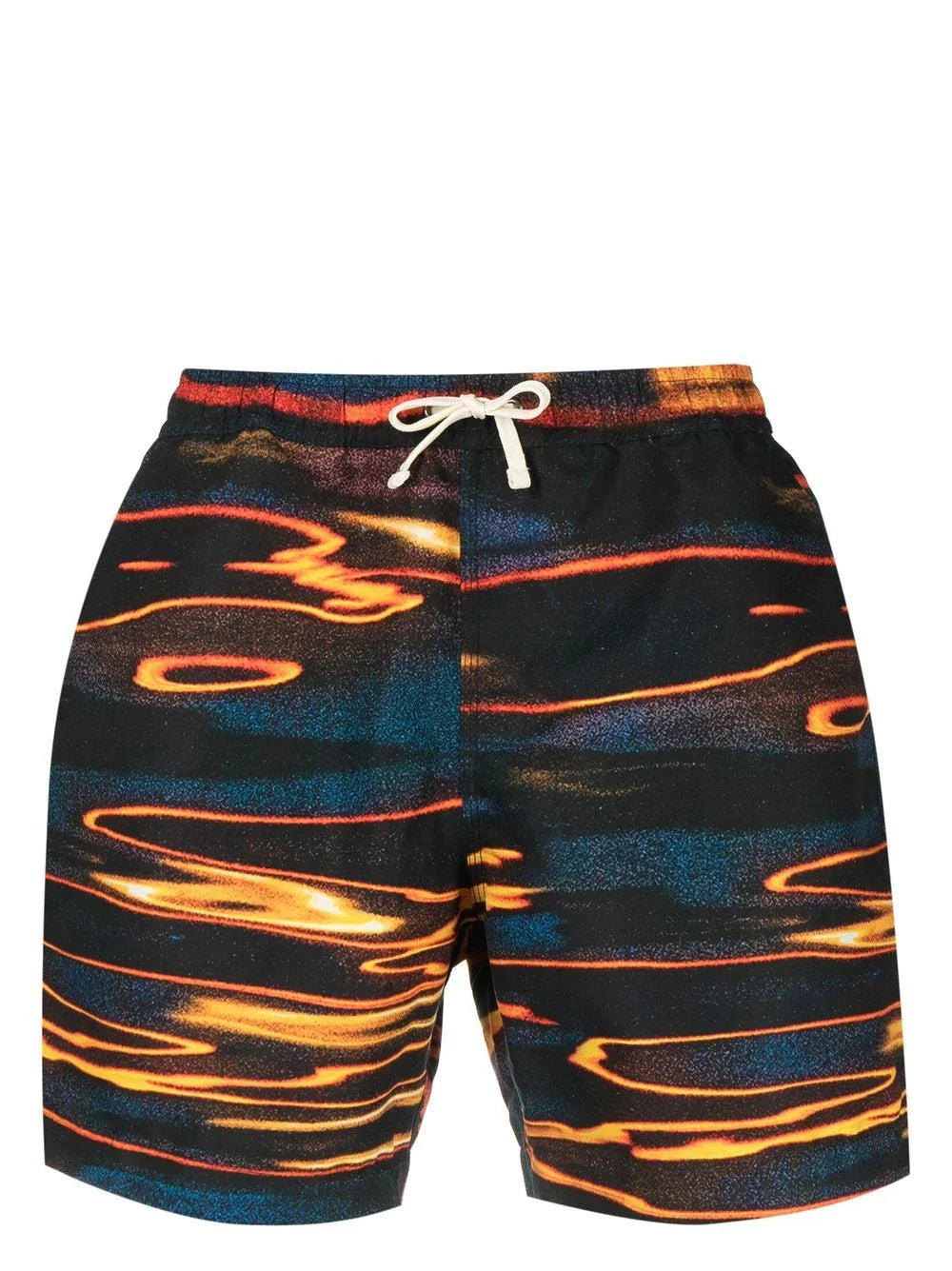 BLUE SKY INN SUNSET SEA ABSTRACT-PRINT SWIM-SHORTS AOP SUN