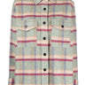 CHECKED FLEECE SHIRT JACKET