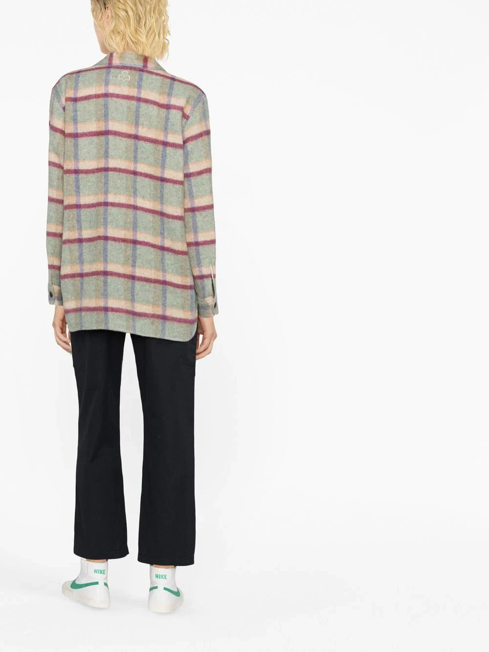 CHECKED FLEECE SHIRT JACKET