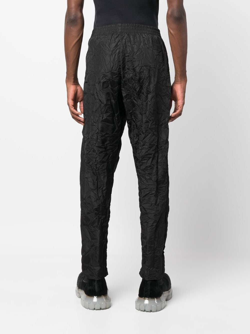 424 LOGO-PATCH WRINKLED-EFFECT TROUSER