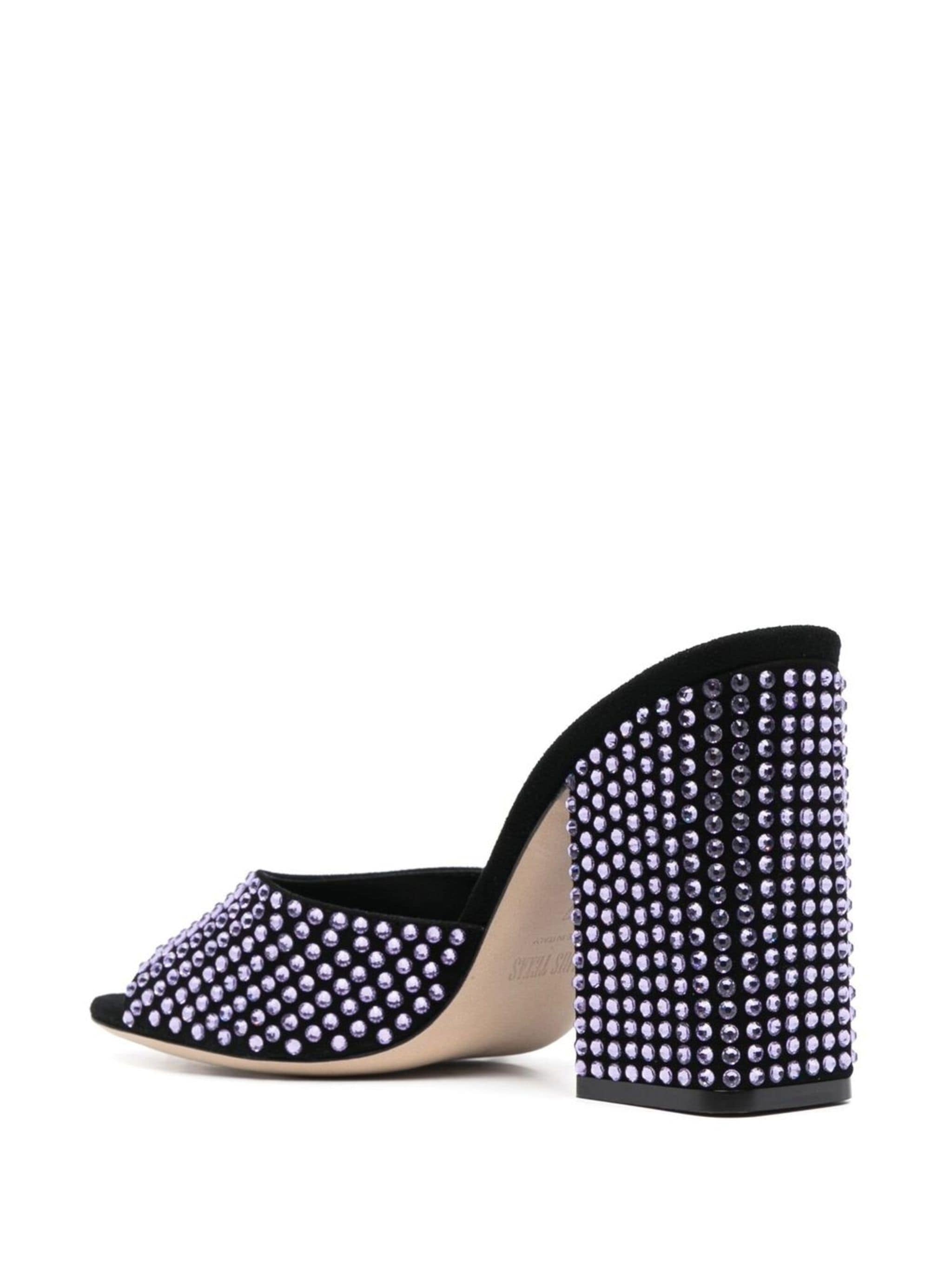 HOLLY ANJA CRYSTALS EMBELLISHED 105MM MULES