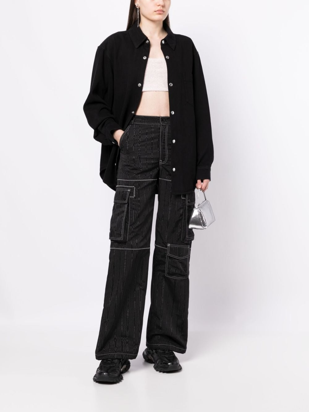 DRAPEY TWILL OVERSIZED SHIRT