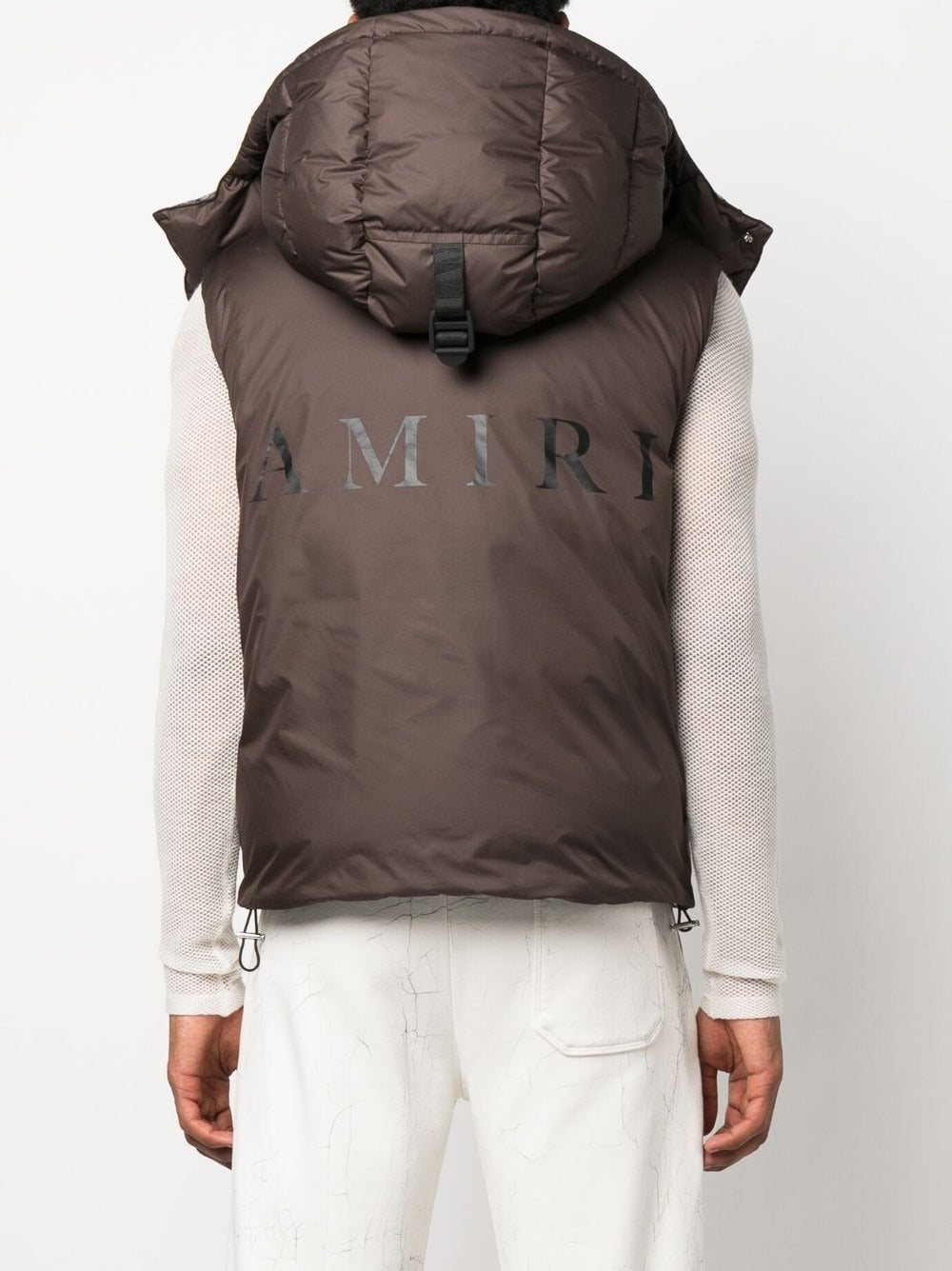 AMIRI MA LOGO-PRINT PADDED VEST