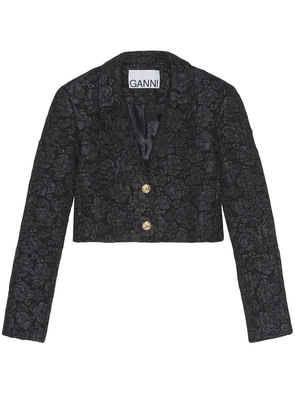 JACQUARD CROPPED JACKET