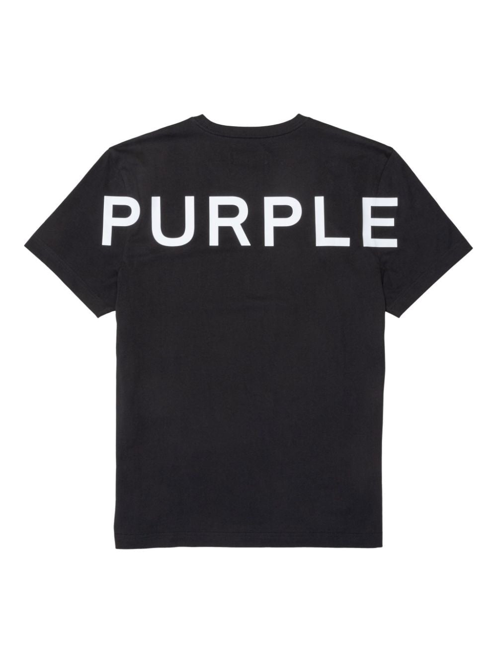 PURPLE LOGO-PRINT COTTON S/S T-SHIRT