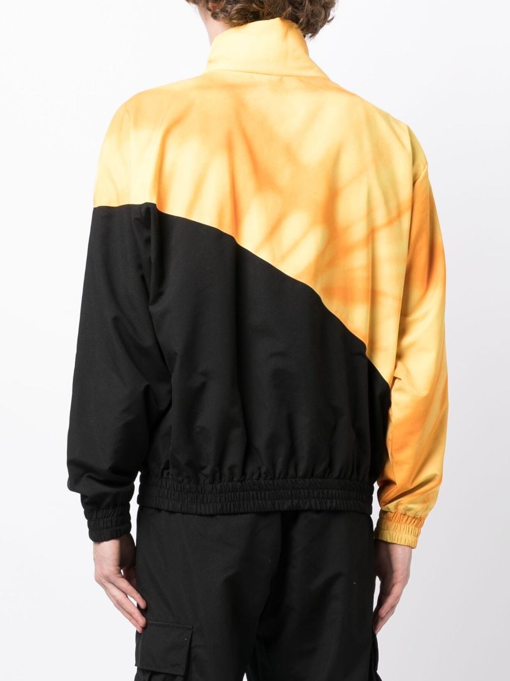 SHADOW EMBROIDERED-LOGO TWO-TONE JACKET