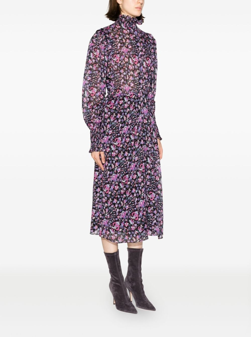 GALOA FLORAL-PRINT ORGANIC COTTON DRESS