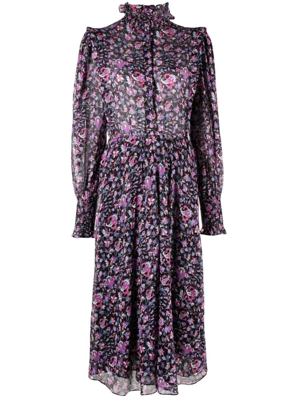 GALOA FLORAL-PRINT ORGANIC COTTON DRESS