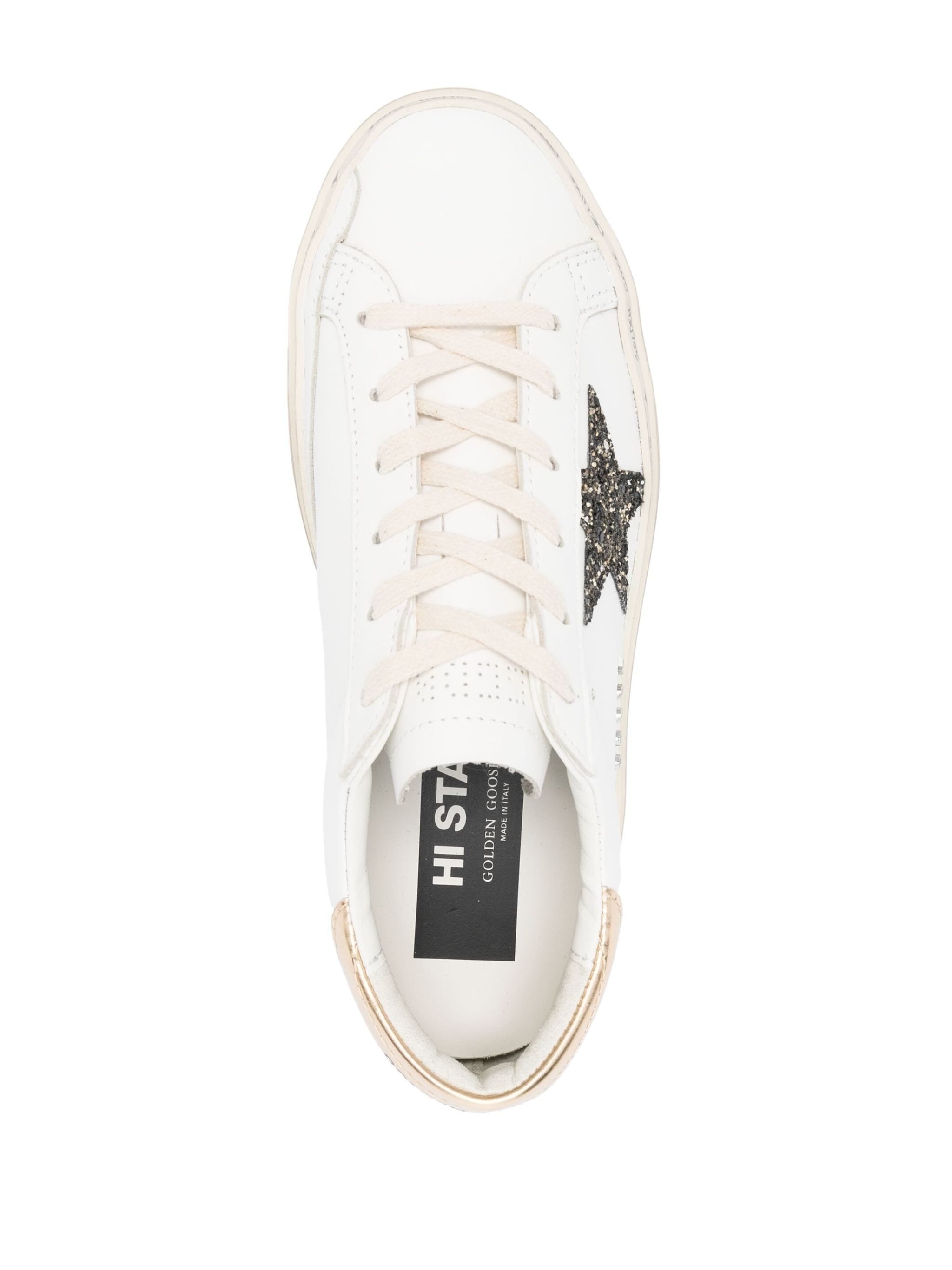 HI STAR STAR PATCH DETAIL LOW-TOP SNEAKERS