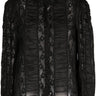 JACQUE LACE-PANELS SILK SHIRT