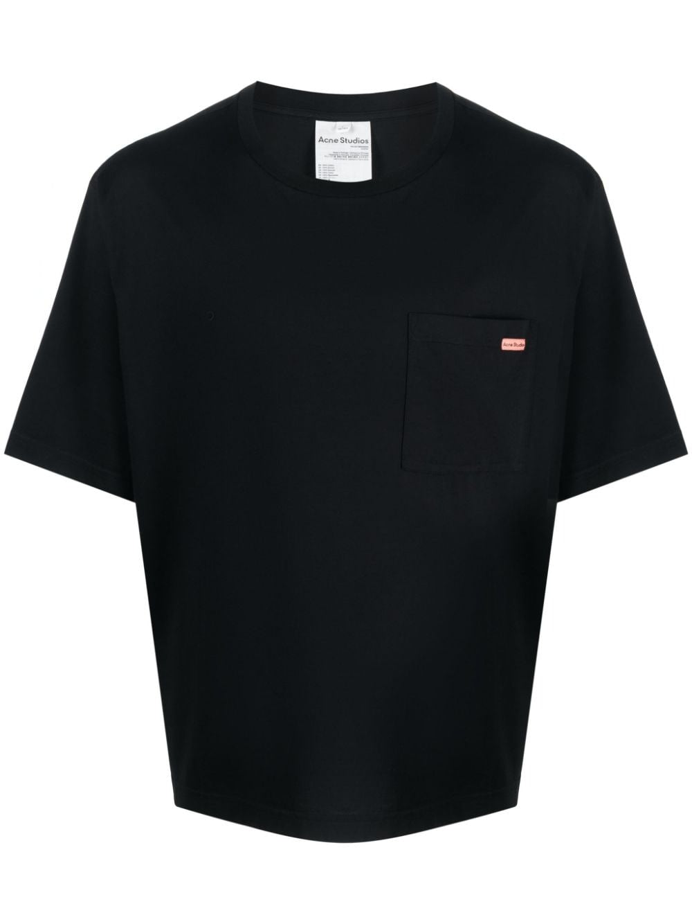 LOGO-PATCH COTTON POCKET T-SHIRT