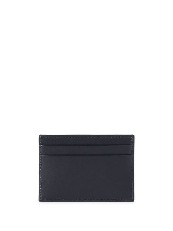 BOOKISH LOGO-PRINT LEATHER CARDHOLDER